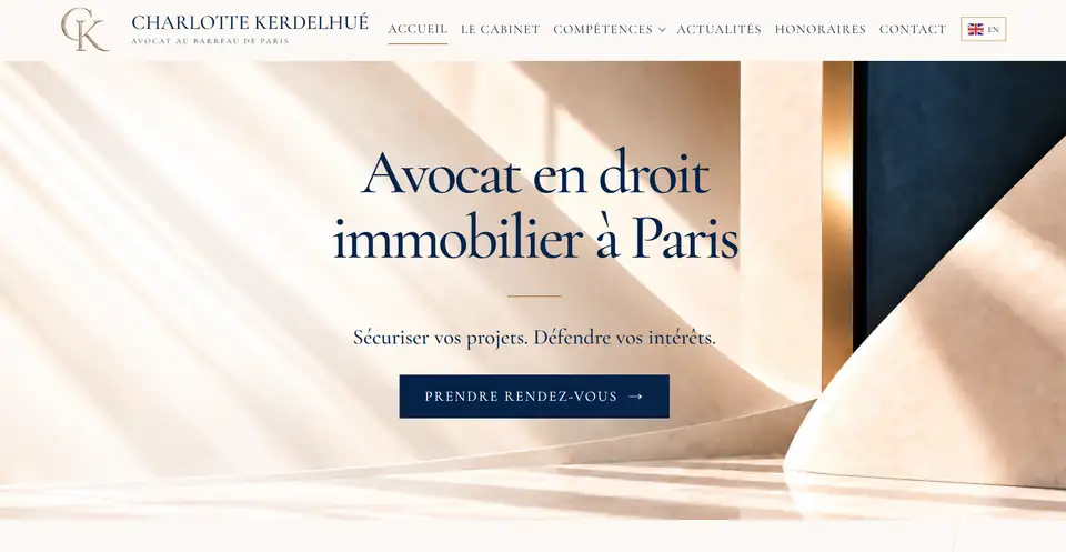 Page d’accueil du site kerdelhue.com