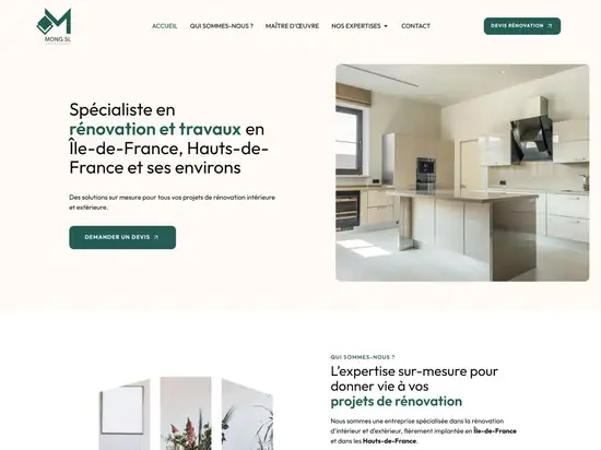 Aperçu du site Mong SL, créé par Déclic Site